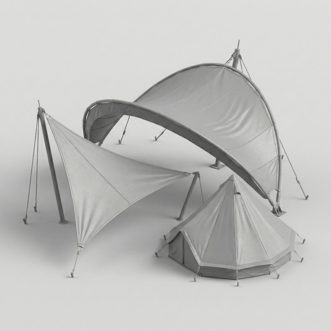 Тентовые конструкции, тентовая архитектура